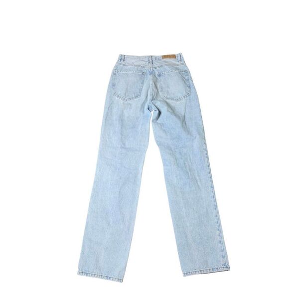 Pacsun Relaxed Fit Patchwork Faded Denim Jeans Womens Size 5 Blue - Picture 3 of 8